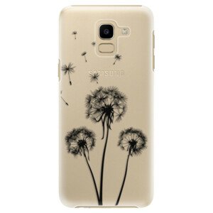 Plastové puzdro iSaprio - Three Dandelions - black - Samsung Galaxy J6