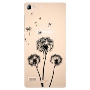 Plastové puzdro iSaprio - Three Dandelions - black - Lenovo Vibe X2