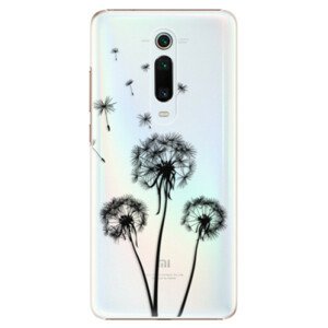 Plastové puzdro iSaprio - Three Dandelions - black - Xiaomi Mi 9T Pro