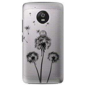 Plastové puzdro iSaprio - Three Dandelions - black - Lenovo Moto G5