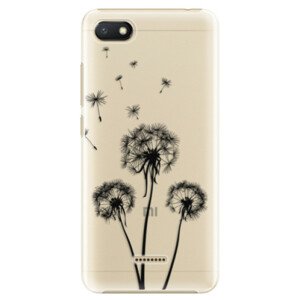 Plastové puzdro iSaprio - Three Dandelions - black - Xiaomi Redmi 6A