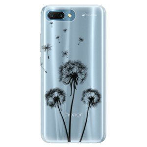 Silikónové puzdro iSaprio - Three Dandelions - black - Huawei Honor 10