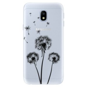 Silikónové puzdro iSaprio - Three Dandelions - black - Samsung Galaxy J3 2017