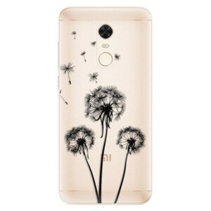 Silikónové puzdro iSaprio - Three Dandelions - black - Xiaomi Redmi 5 Plus