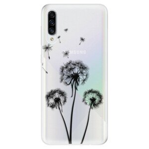 Odolné silikónové puzdro iSaprio - Three Dandelions - black - Samsung Galaxy A30s