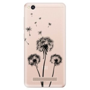 Odolné silikónové puzdro iSaprio - Three Dandelions - black - Xiaomi Redmi 4A