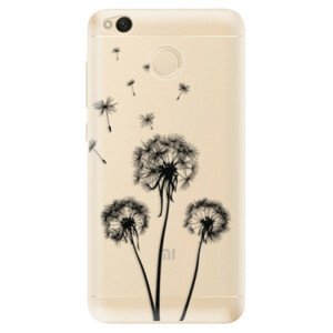 Odolné silikónové puzdro iSaprio - Three Dandelions - black - Xiaomi Redmi 4X