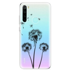 Odolné silikónové puzdro iSaprio - Three Dandelions - black - Xiaomi Redmi Note 8