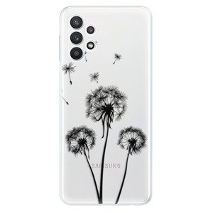 Odolné silikónové puzdro iSaprio - Three Dandelions - black - Samsung Galaxy A32 5G