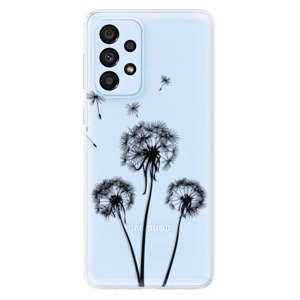 Odolné silikónové puzdro iSaprio - Three Dandelions - black - Samsung Galaxy A33 5G