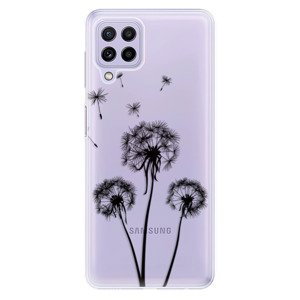 Odolné silikónové puzdro iSaprio - Three Dandelions - black - Samsung Galaxy A22