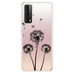 Odolné silikónové puzdro iSaprio - Three Dandelions - black - Huawei P Smart 2021