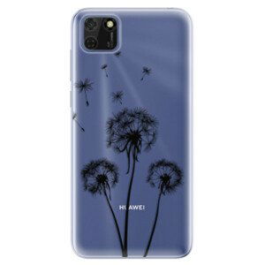 Odolné silikónové puzdro iSaprio - Three Dandelions - black - Huawei Y5p