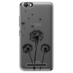 Plastové puzdro iSaprio - Three Dandelions - black - Lenovo Vibe C