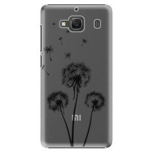 Plastové puzdro iSaprio - Three Dandelions - black - Xiaomi Redmi 2