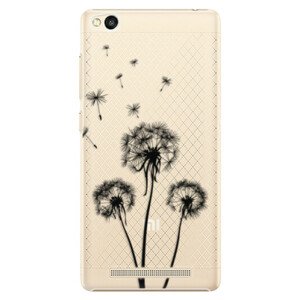 Plastové puzdro iSaprio - Three Dandelions - black - Xiaomi Redmi 3