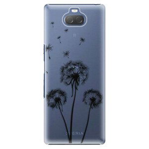 Plastové puzdro iSaprio - Three Dandelions - black - Sony Xperia 10 Plus