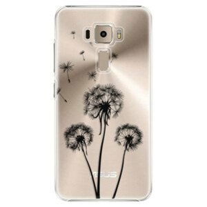 Plastové puzdro iSaprio - Three Dandelions - black - Asus ZenFone 3 ZE520KL