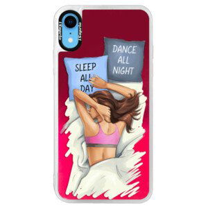 Neónové púzdro Pink iSaprio - Dance and Sleep - iPhone XR