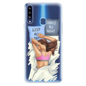 Odolné silikónové puzdro iSaprio - Dance and Sleep - Samsung Galaxy A20s