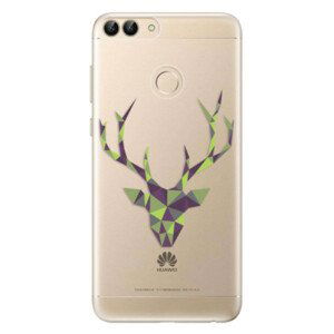 Odolné silikónové puzdro iSaprio - Deer Green - Huawei P Smart