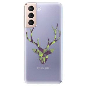 Odolné silikónové puzdro iSaprio - Deer Green - Samsung Galaxy S21