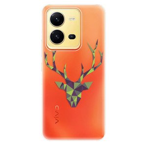 Odolné silikónové puzdro iSaprio - Deer Green - Vivo X80 Lite 5G