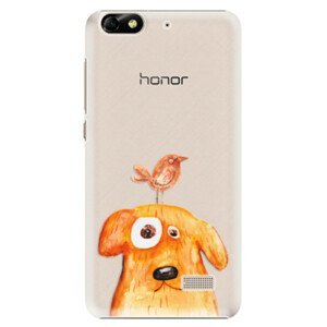 Plastové puzdro iSaprio - Dog And Bird - Huawei Honor 4C