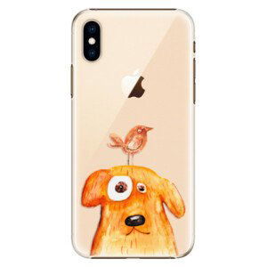 Plastové puzdro iSaprio - Dog And Bird - iPhone XS
