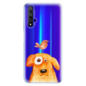 Odolné silikónové puzdro iSaprio - Dog And Bird - Huawei Honor 20