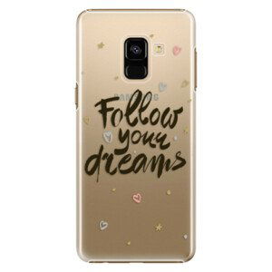 Plastové puzdro iSaprio - Follow Your Dreams - black - Samsung Galaxy A8 2018