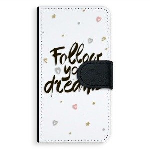 Univerzálne flipové puzdro iSaprio - Follow Your Dreams - black - Flip L