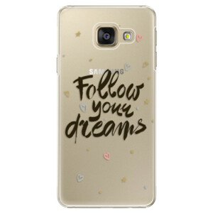 Plastové puzdro iSaprio - Follow Your Dreams - black - Samsung Galaxy A3 2016