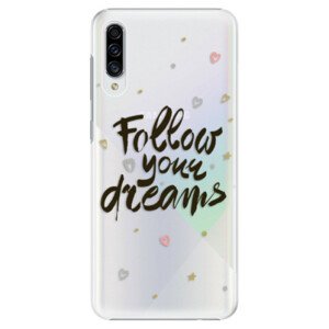 Plastové puzdro iSaprio - Follow Your Dreams - black - Samsung Galaxy A30s