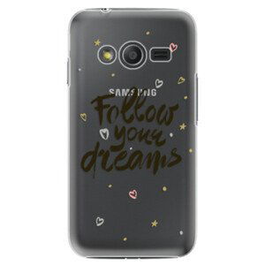 Plastové puzdro iSaprio - Follow Your Dreams - black - Samsung Galaxy Trend 2 Lite