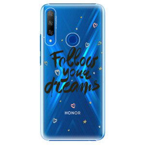 Plastové puzdro iSaprio - Follow Your Dreams - black - Huawei Honor 9X