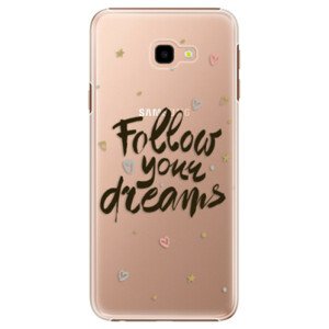 Plastové puzdro iSaprio - Follow Your Dreams - black - Samsung Galaxy J4+