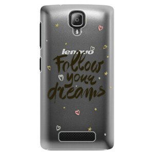 Plastové puzdro iSaprio - Follow Your Dreams - black - Lenovo A1000
