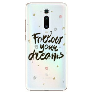 Plastové puzdro iSaprio - Follow Your Dreams - black - Xiaomi Mi 9T Pro