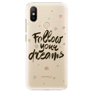 Plastové puzdro iSaprio - Follow Your Dreams - black - Xiaomi Mi A2