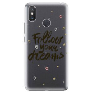 Plastové puzdro iSaprio - Follow Your Dreams - black - Xiaomi Mi Max 3