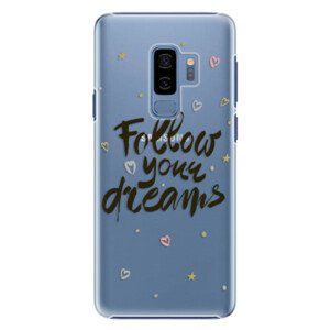 Plastové puzdro iSaprio - Follow Your Dreams - black - Samsung Galaxy S9 Plus