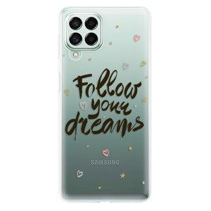 Odolné silikónové puzdro iSaprio - Follow Your Dreams - black - Samsung Galaxy M53 5G