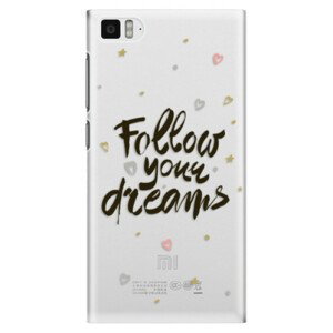Plastové puzdro iSaprio - Follow Your Dreams - black - Xiaomi Mi3
