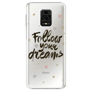 Plastové puzdro iSaprio - Follow Your Dreams - black - Xiaomi Redmi Note 9 Pro / Note 9S