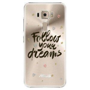 Plastové puzdro iSaprio - Follow Your Dreams - black - Asus ZenFone 3 ZE520KL