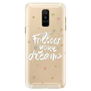 Plastové puzdro iSaprio - Follow Your Dreams - white - Samsung Galaxy A6+
