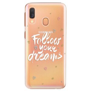 Plastové puzdro iSaprio - Follow Your Dreams - white - Samsung Galaxy A40