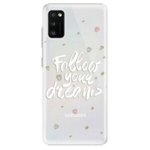 Plastové puzdro iSaprio - Follow Your Dreams - white - Samsung Galaxy A41