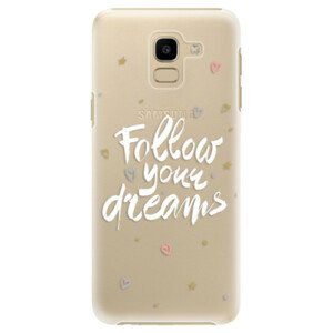 Plastové puzdro iSaprio - Follow Your Dreams - white - Samsung Galaxy J6